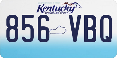 KY license plate 856VBQ