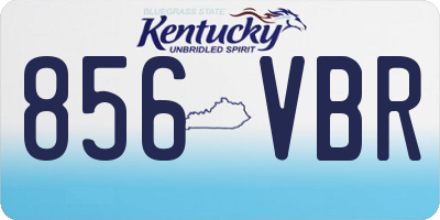 KY license plate 856VBR
