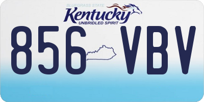 KY license plate 856VBV