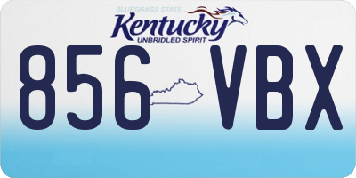 KY license plate 856VBX