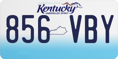 KY license plate 856VBY