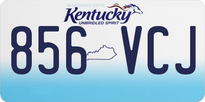 KY license plate 856VCJ
