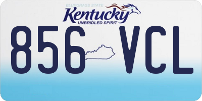 KY license plate 856VCL