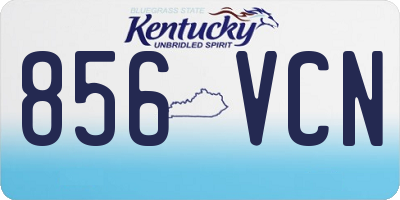 KY license plate 856VCN