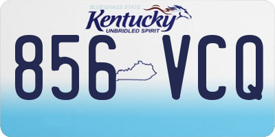 KY license plate 856VCQ