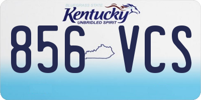 KY license plate 856VCS