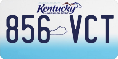 KY license plate 856VCT