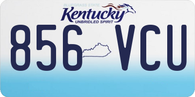 KY license plate 856VCU