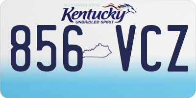 KY license plate 856VCZ