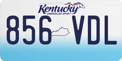KY license plate 856VDL