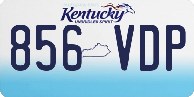 KY license plate 856VDP