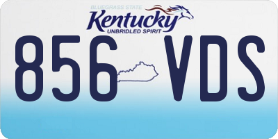 KY license plate 856VDS