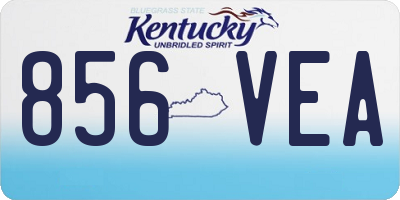 KY license plate 856VEA