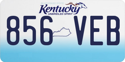 KY license plate 856VEB