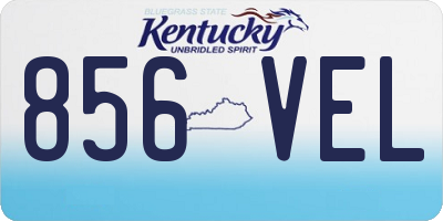 KY license plate 856VEL