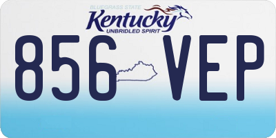 KY license plate 856VEP