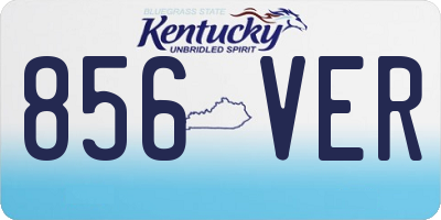 KY license plate 856VER