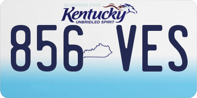 KY license plate 856VES