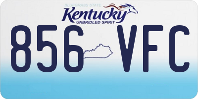 KY license plate 856VFC