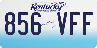KY license plate 856VFF