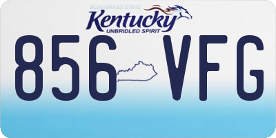 KY license plate 856VFG
