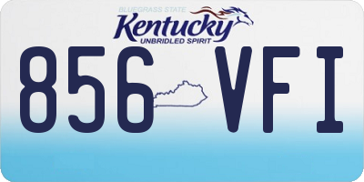KY license plate 856VFI