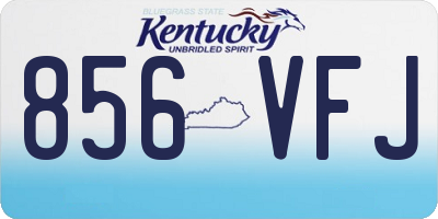 KY license plate 856VFJ