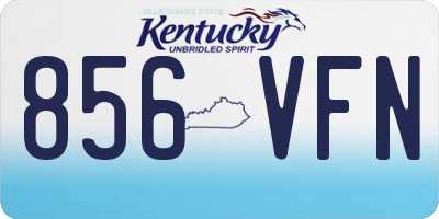 KY license plate 856VFN