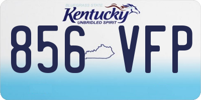 KY license plate 856VFP