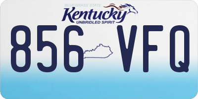 KY license plate 856VFQ