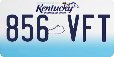 KY license plate 856VFT