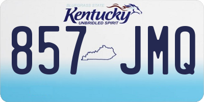 KY license plate 857JMQ
