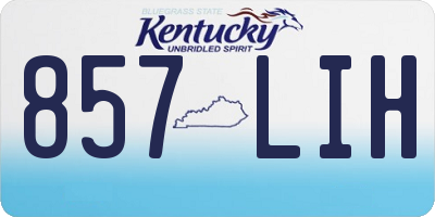 KY license plate 857LIH