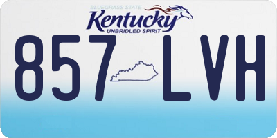 KY license plate 857LVH