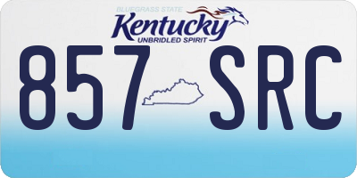 KY license plate 857SRC