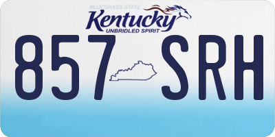 KY license plate 857SRH