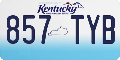 KY license plate 857TYB