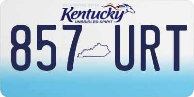 KY license plate 857URT