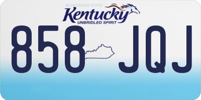 KY license plate 858JQJ