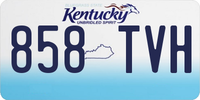 KY license plate 858TVH