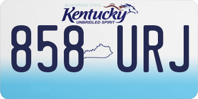 KY license plate 858URJ