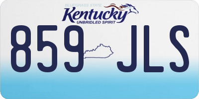 KY license plate 859JLS