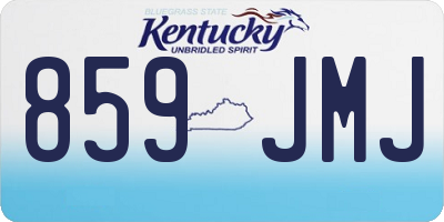 KY license plate 859JMJ