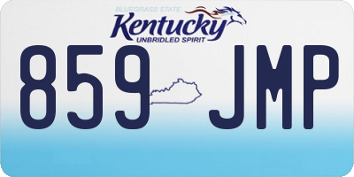 KY license plate 859JMP
