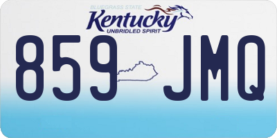 KY license plate 859JMQ