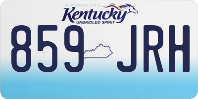 KY license plate 859JRH