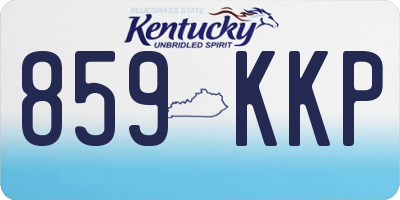 KY license plate 859KKP