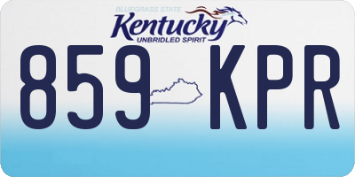 KY license plate 859KPR