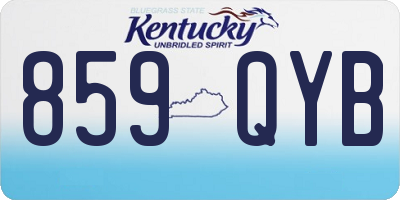 KY license plate 859QYB