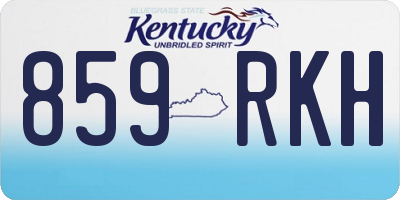 KY license plate 859RKH